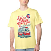 Chicago Cubs Margaritaville Bus Waves Graphic T-Shirt - Yellow - MLB Online
