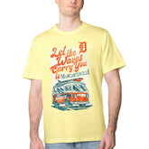 Detroit Tigers Margaritaville Bus Waves Graphic T-Shirt - Yellow - MLB Online