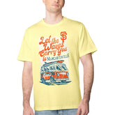 San Francisco Giants Margaritaville Bus Waves Graphic T-Shirt - Yellow - MLB Lifestyle