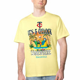 Minnesota Twins Margaritaville Five O'Clock Graphic T-Shirt - Yellow - MLB Sale
