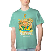Pittsburgh Pirates Margaritaville Five O'Clock Graphic T-Shirt - Mint - MLB Discount