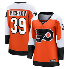 Matvei Michkov Philadelphia Flyers Fanatics Women's Home Breakaway Jersey - Orange - NHL 201978023
