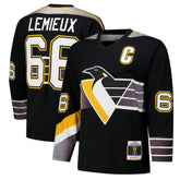 Mario Lemieux Pittsburgh Penguins 1996-97 Power Play Jersey - Black - NHL 201979139