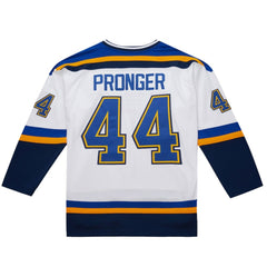 Chris Pronger St. Louis Blues 1999-00 Power Play Jersey - White - NHL 201979150