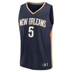 Dejounte Murray New Orleans Pelicans Fast Break Replica Player Jersey Icon Edition Navy | Fanatics outlet