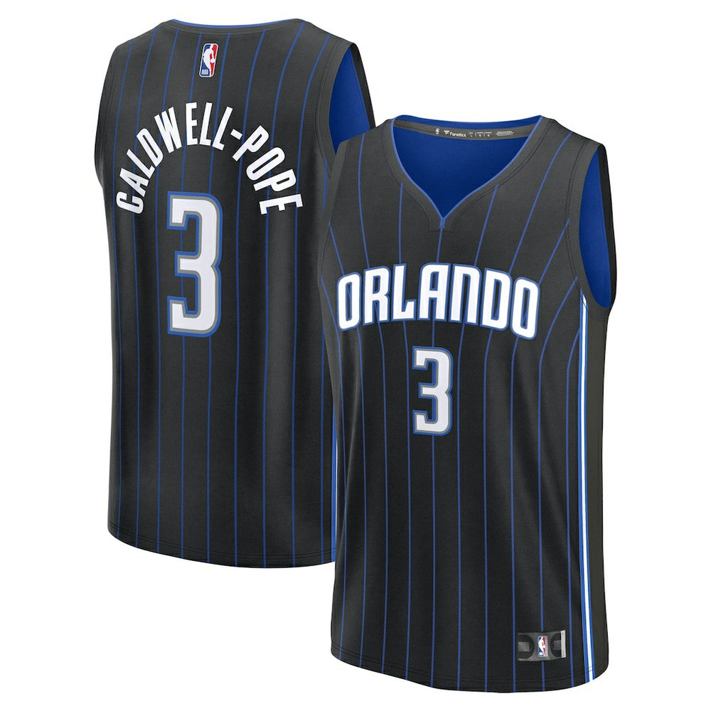Kentavious Caldwell-Pope Orlando Magic Fast Break Replica Player Jersey Icon Edition Black | Fanatics Lifestyle