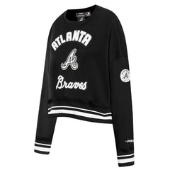 Atlanta Braves Pro Standard Women's Pearl Cropped Pullover Sweatshirt
- Black - MLB Lifestyle