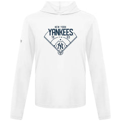 New York Yankees Levelwear Anthem Home Field Pullover Hoodie - White - MLB Lifestyle