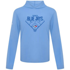 Toronto Blue Jays Levelwear Anthem Home Field Pullover Hoodie - Light Blue - MLB Discount