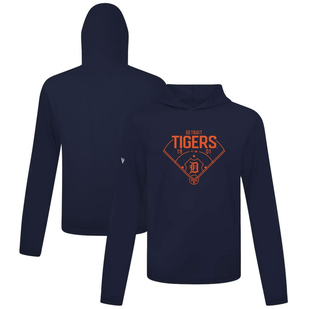 Detroit Tigers Levelwear Anthem Home Field Pullover Hoodie - Navy - MLB Online