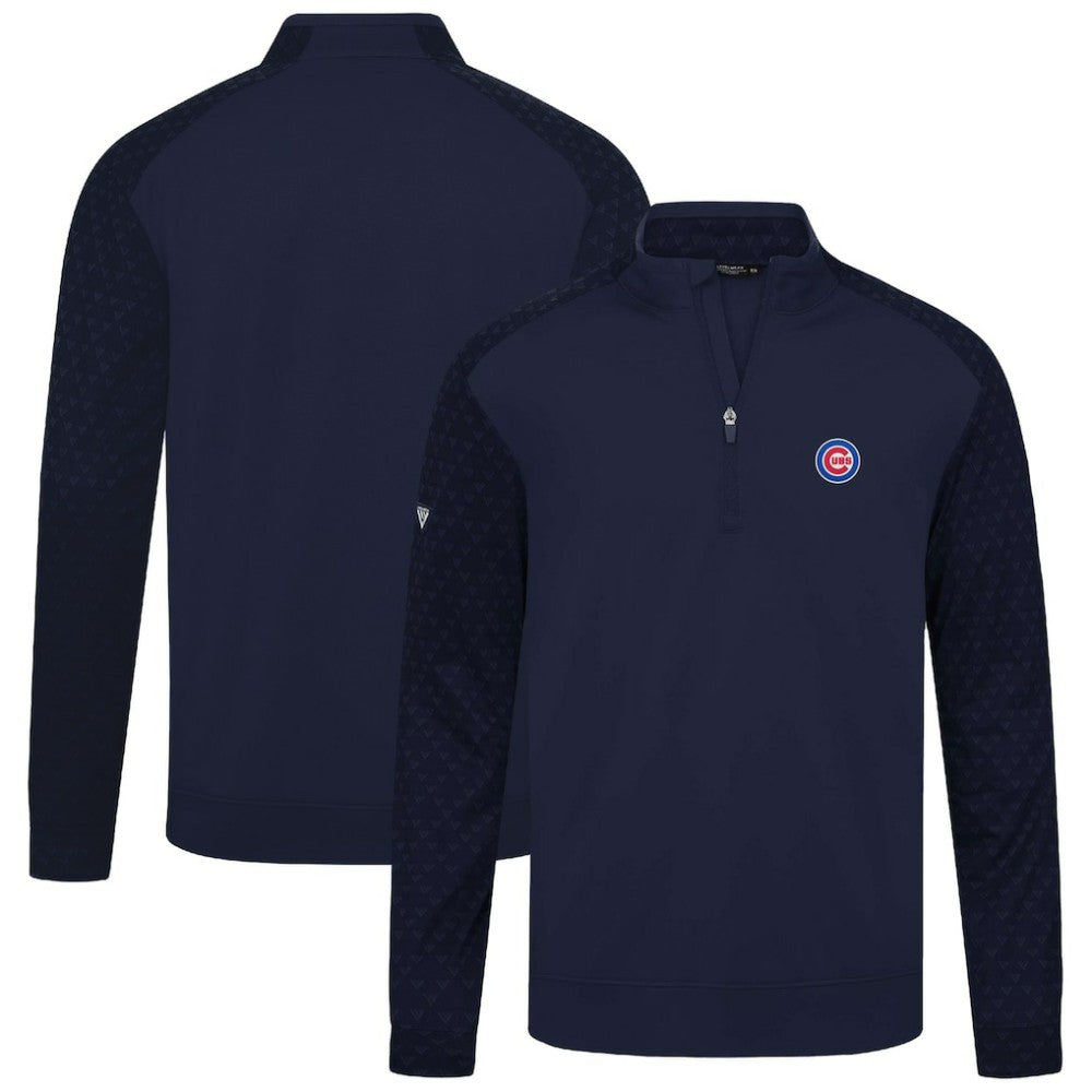 Chicago Cubs Levelwear Aztec Insignia 2.0 Quarter-Zip Pullover Top - Navy - MLB Discount