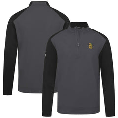 San Diego Padres Levelwear Insignia 2.0 Quarter-Zip Pullover Top - Charcoal - MLB on Sale