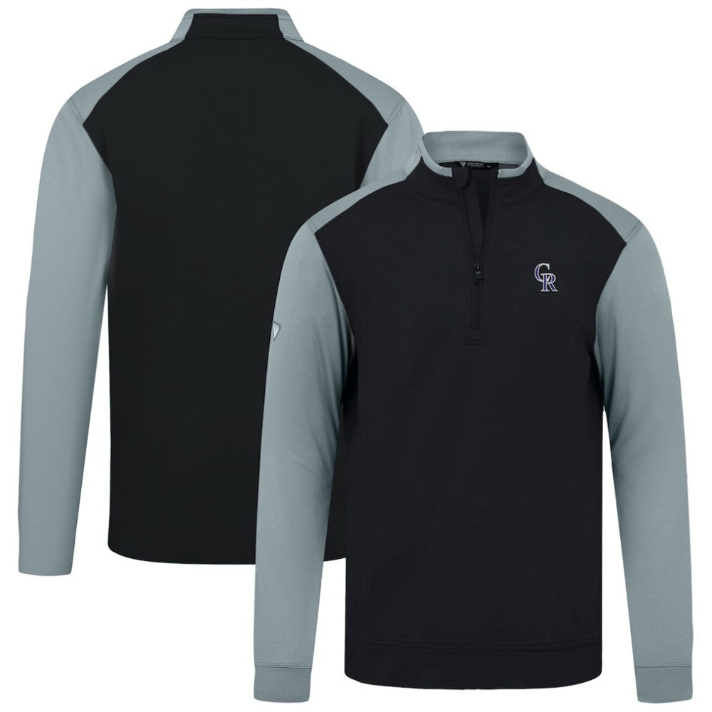 Colorado Rockies Levelwear Insignia 2.0 Quarter-Zip Pullover Top - Black - MLB Sale