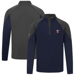 Minnesota Twins Levelwear Cadet Insignia 2.0 Raglan Quarter-Zip Jacket - Navy - MLB Discount