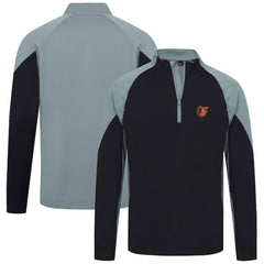 Baltimore Orioles Levelwear Cadet Insignia 2.0 Raglan Quarter-Zip Jacket - Black - MLB Online