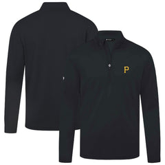Pittsburgh Pirates Levelwear Heron Insignia 2.0 Quarter-Zip Jacket - Black - MLB Discount
