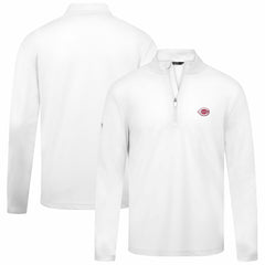 Cincinnati Reds Levelwear Heron Insignia 2.0 Quarter-Zip Jacket - White - MLB on Sale