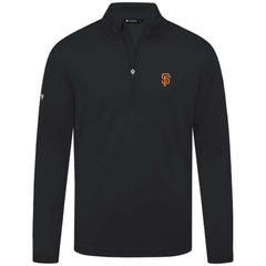 San Francisco Giants Levelwear Heron Insignia 2.0 Quarter-Zip Jacket - Black - MLB Sale