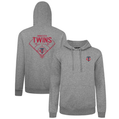 Minnesota Twins Levelwear Podium Primary Pullover Hoodie - Gray - MLB Sale