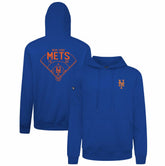 New York Mets Levelwear Podium Primary Pullover Hoodie - Royal - MLB Discount