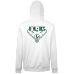 Athletics Levelwear Podium Primary Pullover Hoodie - White - MLB Online