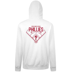 Philadelphia Phillies Levelwear Podium Primary Pullover Hoodie - White - MLB Sale