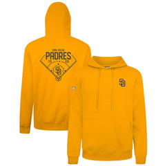 San Diego Padres Levelwear Podium Primary Pullover Hoodie - Gold - MLB on Sale