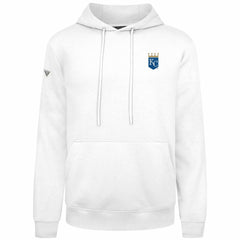 Kansas City Royals Levelwear Podium Primary Pullover Hoodie - White - MLB Sale