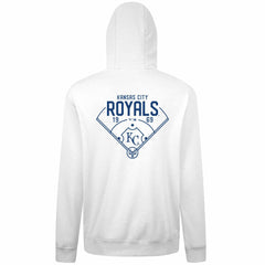 Kansas City Royals Levelwear Podium Primary Pullover Hoodie - White - MLB Sale