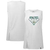 Athletics Levelwear Women's Influx Home Field Tank Top - White - MLB on Sale