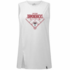 Arizona Diamondbacks Levelwear Women's Influx Home Field Tank Top - White - MLB Lifestyle
