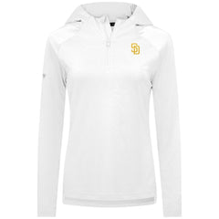 San Diego Padres Levelwear Women's Raven Insignia 2.0 Quarter-Zip Jacket - White - MLB Discount
