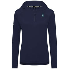 Seattle Mariners Levelwear Women's Raven Insignia 2.0 Quarter-Zip Jacket - Navy - MLB Sale