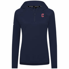 Cleveland Guardians Levelwear Women's Raven Insignia 2.0 Quarter-Zip Jacket - Navy - MLB on Sale