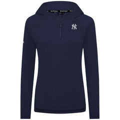 New York Yankees Levelwear Women's Raven Insignia 2.0 Quarter-Zip Jacket - Navy - MLB Online