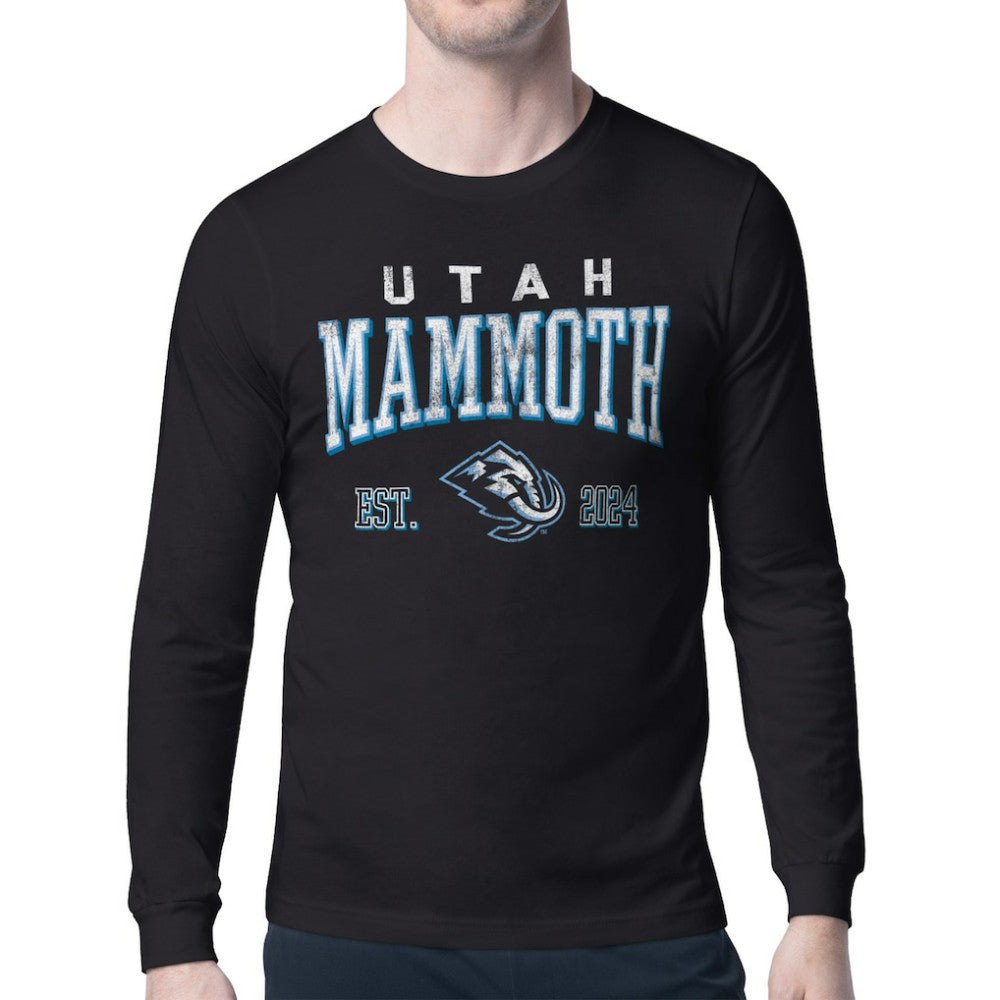 Utah Mammoth Starter Retro Graphic Long Sleeve T-Shirt - Black - NHL 201983140