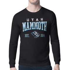 Utah Mammoth Starter Retro Graphic Long Sleeve T-Shirt - Black - NHL 201983140