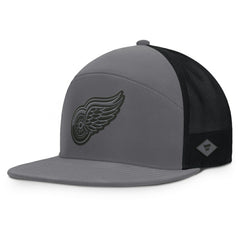 Detroit Red Wings Fanatics Fairweather Adjustable Hat - Charcoal - NHL 201984015
