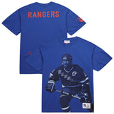 Mark Messier New York Rangers Mitchell & Ness NHL Ultimate Player Vintage Logo T-Shirt - Blue - NHL 201987715