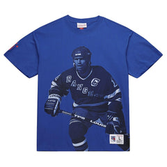 Mark Messier New York Rangers Mitchell & Ness NHL Ultimate Player Vintage Logo T-Shirt - Blue - NHL 201987715
