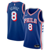 Paul George Philadelphia 76ers Unisex 2024 Offseason Addition Swingman Jersey Royal | Nike Lifestyle
