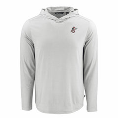 Cincinnati Reds Cutter & Buck Coastline Epic Comfort Recycled Eco Hoodie Long Sleeve T-Shirt - Gray - MLB Sale