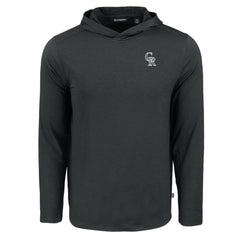 Colorado Rockies Cutter & Buck Coastline Epic Comfort Recycled Eco Hoodie Long Sleeve T-Shirt - Black - MLB Sale