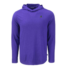 Arizona Diamondbacks Cutter & Buck Coastline Epic Comfort Recycled Eco Hoodie Long Sleeve T-Shirt - Purple - MLB Sale