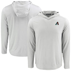 Arizona Diamondbacks Cutter & Buck Coastline Epic Comfort Recycled Eco Hoodie Long Sleeve T-Shirt - Gray - MLB Sale