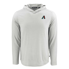 Arizona Diamondbacks Cutter & Buck Coastline Epic Comfort Recycled Eco Hoodie Long Sleeve T-Shirt - Gray - MLB Sale