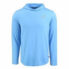 Kansas City Royals Cutter & Buck Coastline Epic Comfort Recycled Eco Hoodie Long Sleeve T-Shirt - Powder Blue - MLB Lifestyle