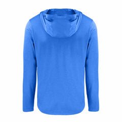 Kansas City Royals Cutter & Buck Coastline Epic Comfort Recycled Eco Hoodie Long Sleeve T-Shirt - Royal - MLB Lifestyle