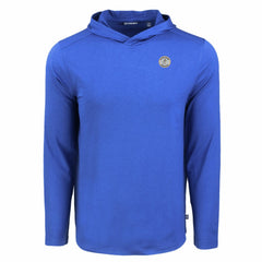 Milwaukee Brewers Cutter & Buck Coastline Epic Comfort Recycled Eco Hoodie Long Sleeve T-Shirt - Royal - MLB Discount