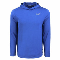 Kansas City Royals Cutter & Buck Coastline Epic Comfort Recycled Eco Hoodie Long Sleeve T-Shirt - Royal - MLB on Sale